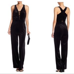 Romeo & Juliet Couture Velvet Lace Jumpsuit